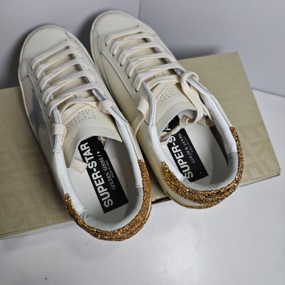 Golden Goose Superstar Sneakers - Gold Glitter Star Edition - Picture 4 of 5